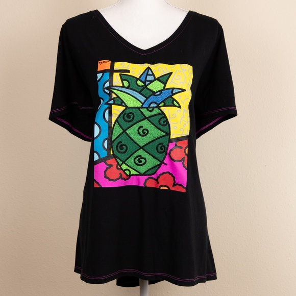 Lane Bryant Tops - LANE BRYANT Embroidered Tee Size 22/24